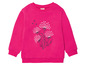 Rosa Sweatshirt mit langen Ärmeln und einem Löwenzahnmuster.