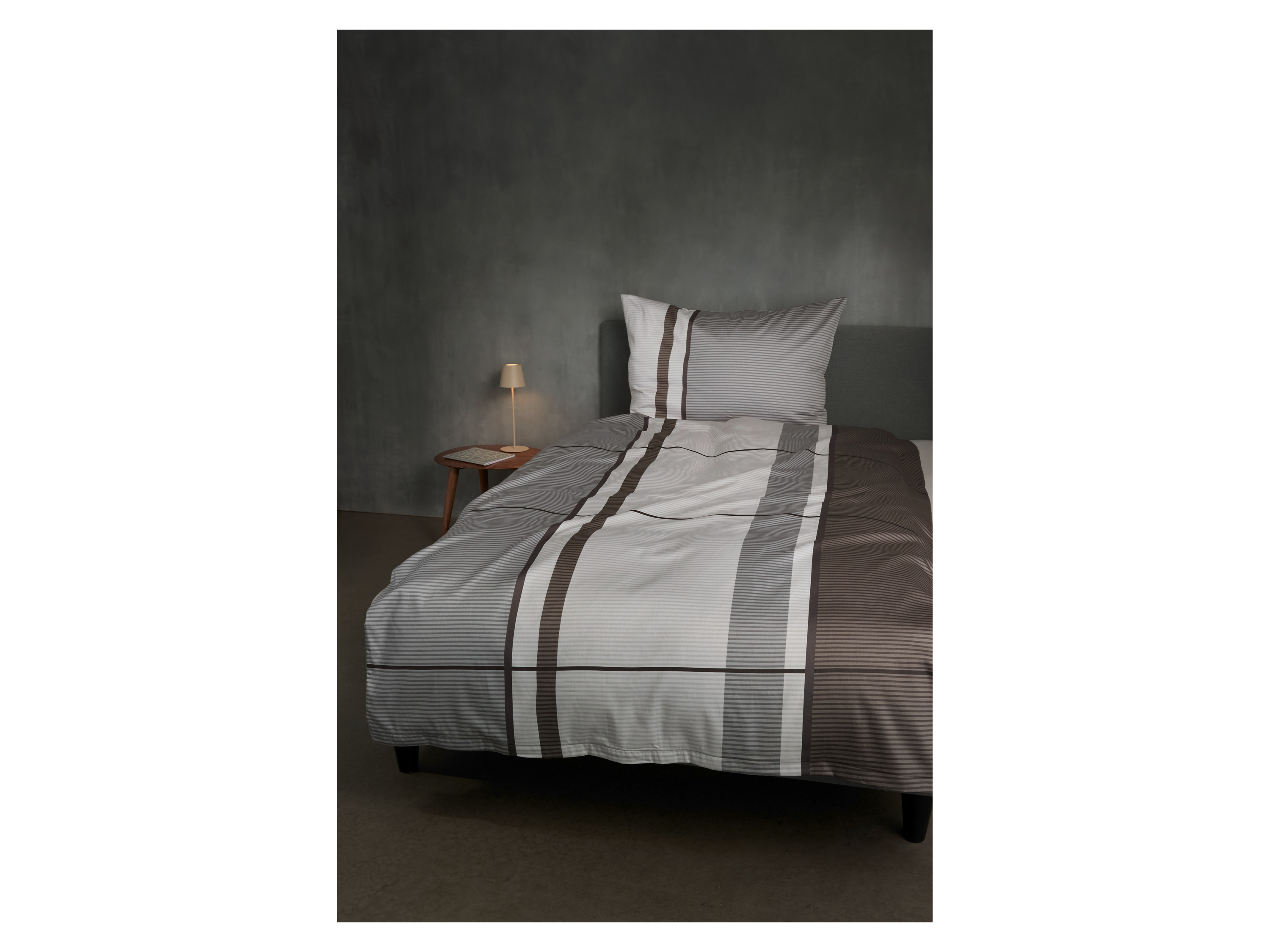 LOOKS BY WOLFGANG JOOP Satin Bettwäsche, 155 x 220 cm (Grau) – Bild 2 von 3