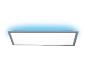 Rechteckige LED-Panel-Leuchte mit blauer Hintergrundbeleuchtung