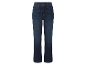 Dunkelblaue Jeans aus Denim mit geradem Bein und klassischem Fünf-Taschen-Stil.
