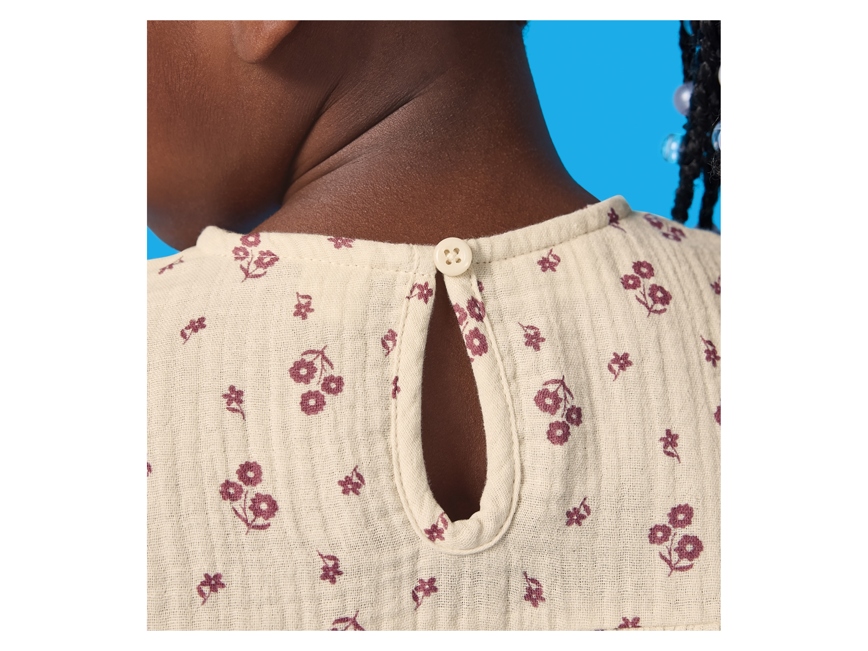 Thumbnail - lupilu® Kleinkinder Mädchen Kleid (Creme, 110/116)