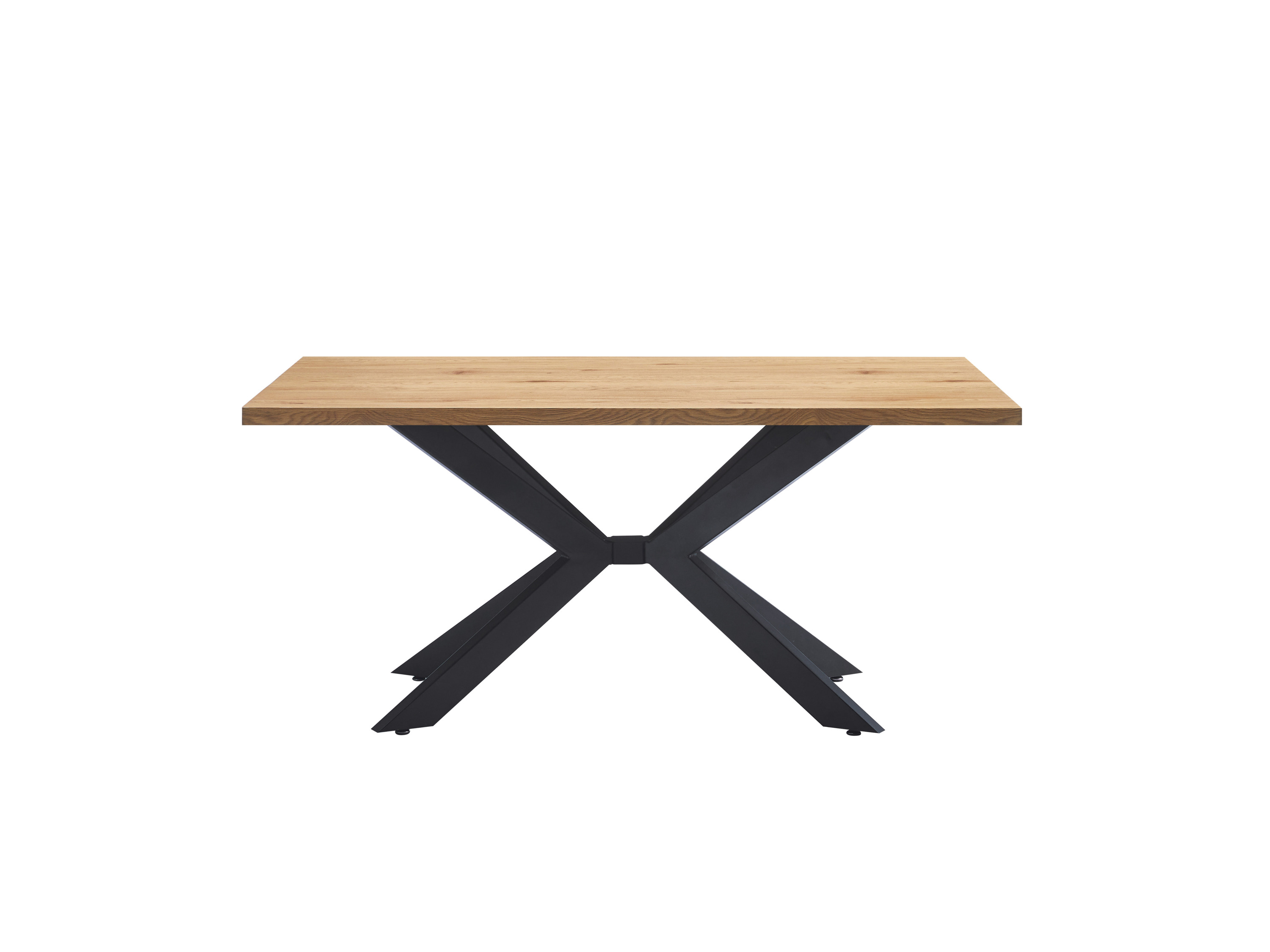 HOME DELUXE Esstisch Eckig AVENCIA 160 x 100 cm inkl. Sternfuß (light oak) – Bild 3 von 4