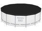 Eine schwarze Abdeckung für ein Bestway Steel Pro Max Schwimmbecken.