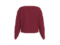 Bordeauxrotes Langarm-Sweatshirt
