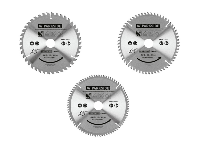 Gehe zu Vollbildansicht: PARKSIDE® Kreissägeblatt »PKSB 210 B1«, 210 mm - Bild 1