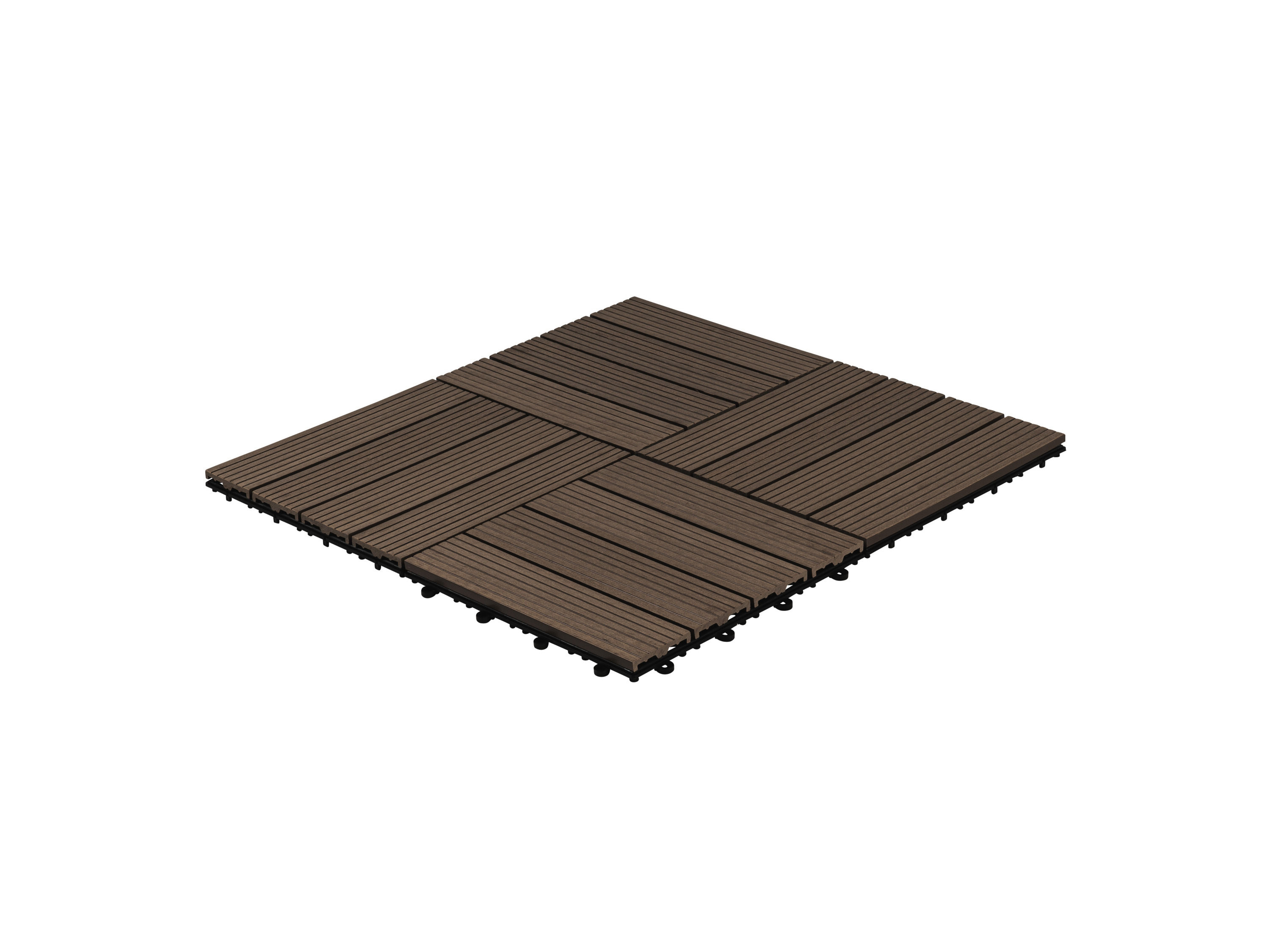 Thumbnail - HOME DELUXE WPC Holzfliesen (1m², Dunkelbraun)