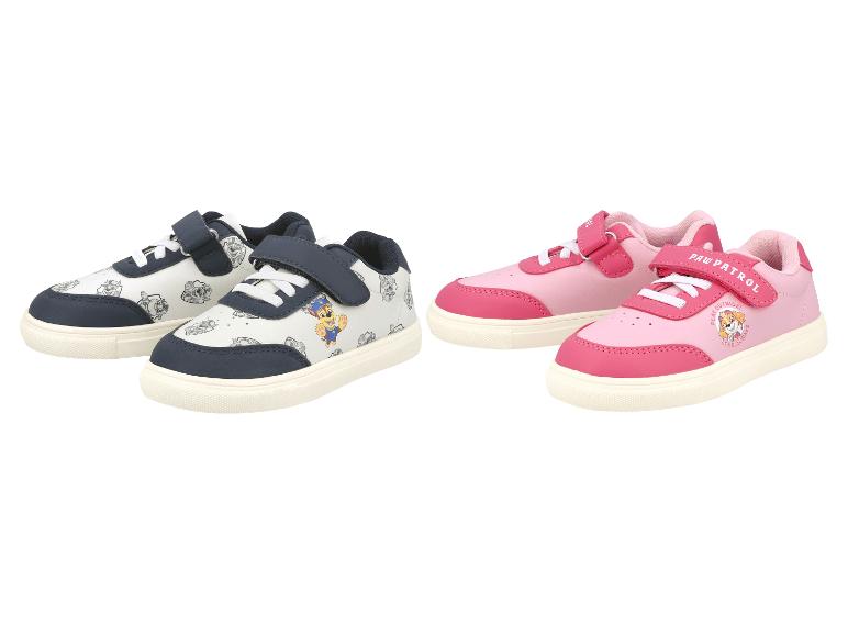 Paw Patrol Kinder-Sneaker in Blau und Pink mit Klettverschluss.