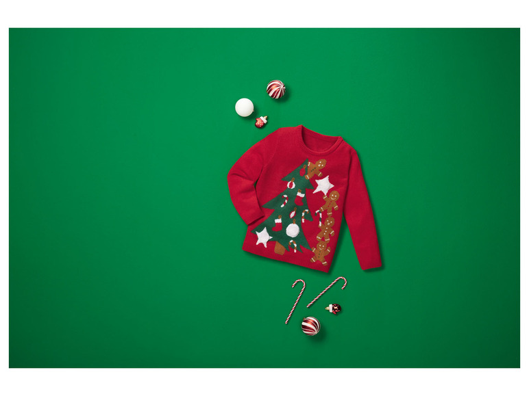 Gehe zu Vollbildansicht: lupilu Kleinkinder Jungen Pullover mit coolem Weihnachtsmotiv - Bild 12
