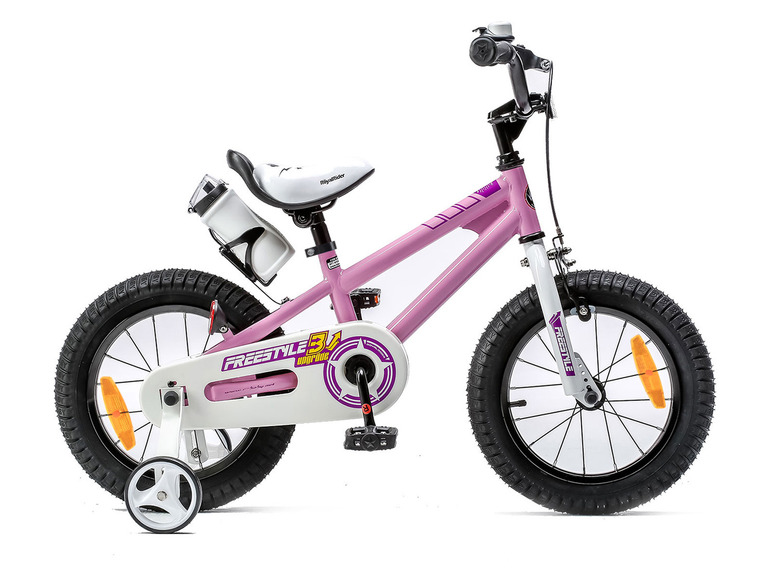 Gehe zu Vollbildansicht: Royal Baby BMX Kinderfahrrad mit Handbremse, Rücktrittbremse, Stützräder - Bild 21