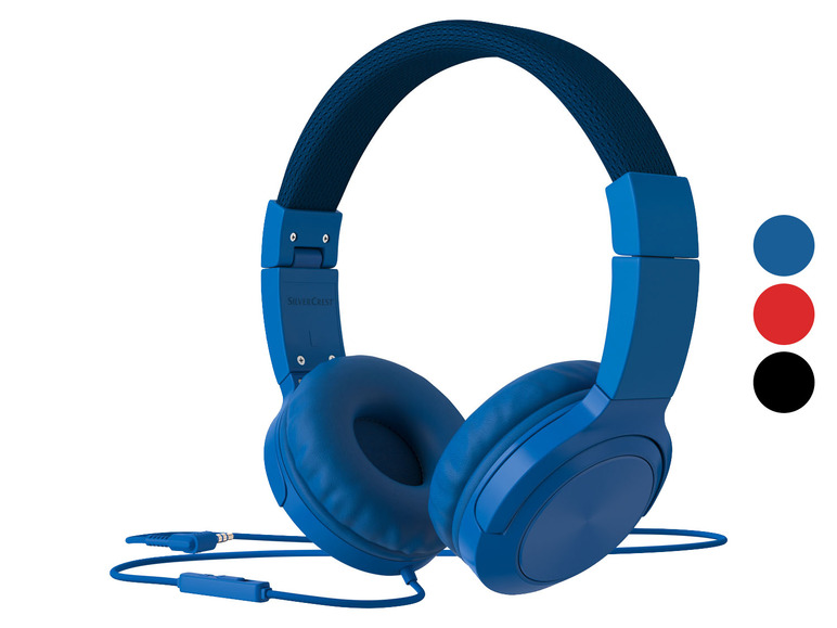 Gehe zu Vollbildansicht: SILVERCREST® Kopfhörer On Ear mit Mikrofon-Funktion - Bild 1