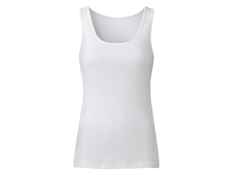 Gehe zu Vollbildansicht: esmara® Damen Tops, 2 Stück, in anschmiegsamer Ripp-Qualität - Bild 8