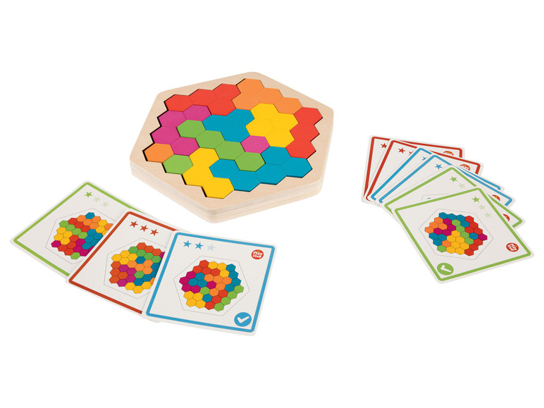 Gehe zu Vollbildansicht: Playtive Holz Regenbogen Legespiel Montessori - Bild 2