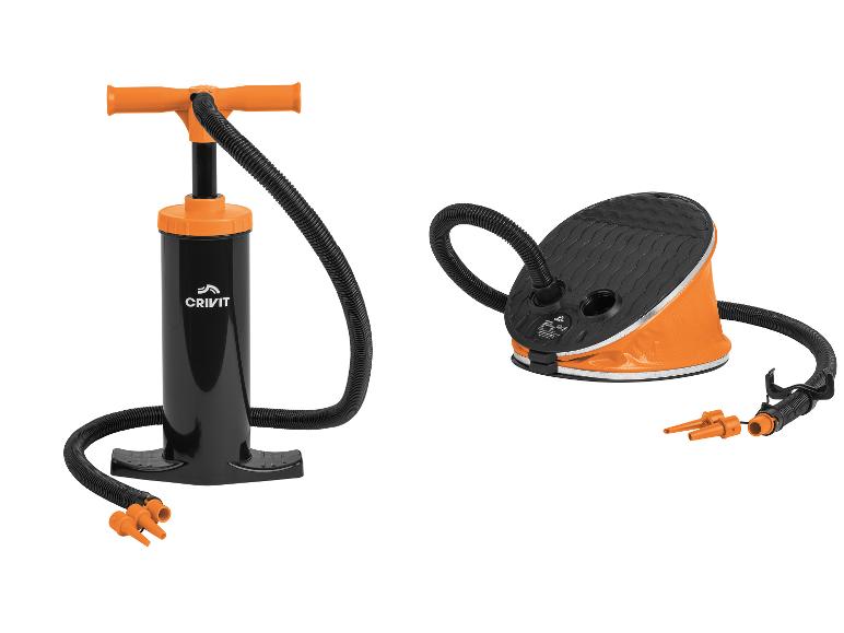 Crivit Fuß- und Handpumpe.