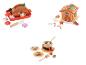 LUPILU® Holzspielzeug-Sets: Brathähnchen, Lebkuchenhaus und Fondue.