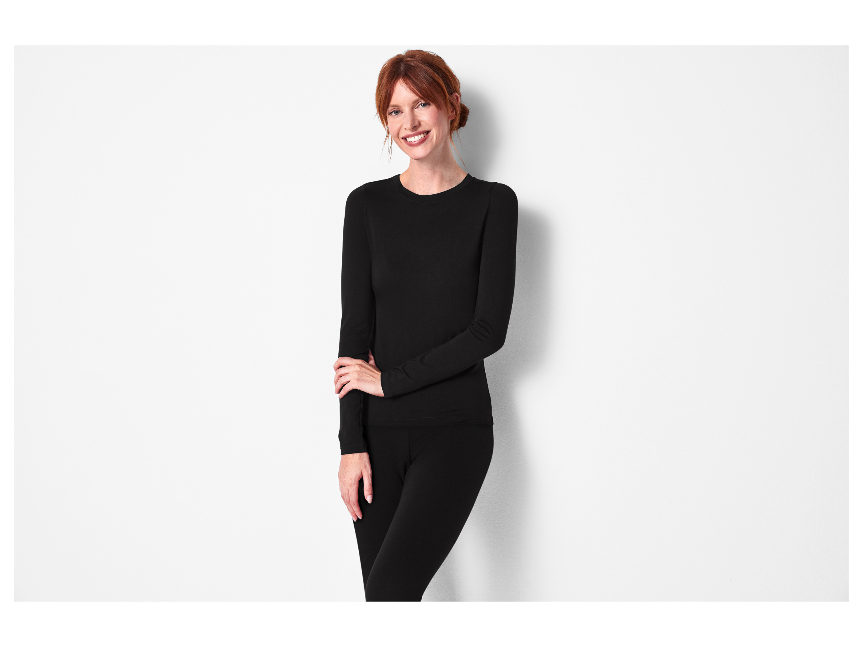 ESMARA® Damen Thermo-Unterziehshirt (Schwarz, L(44/46)) – Bild 2 von 3