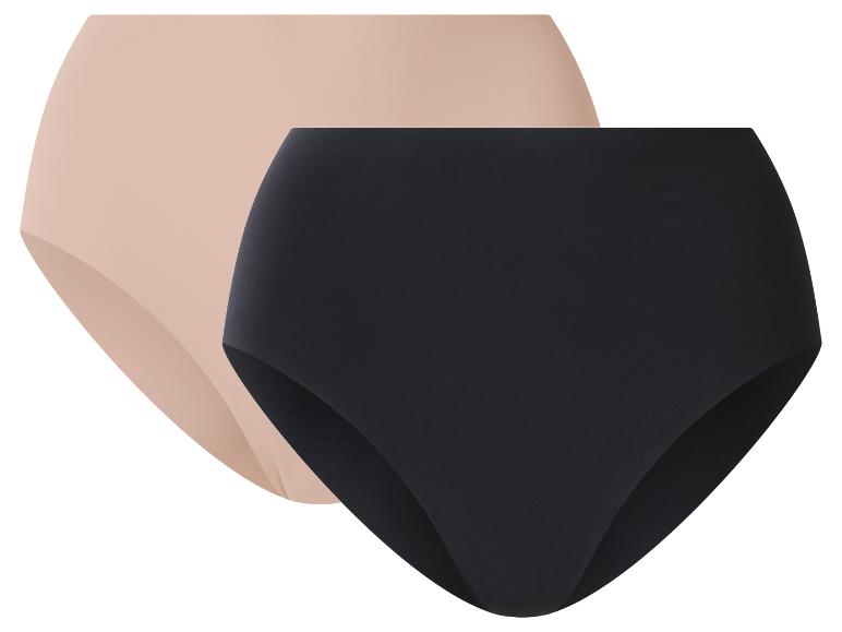 Zwei Damenunterhosen in Beige und Schwarz