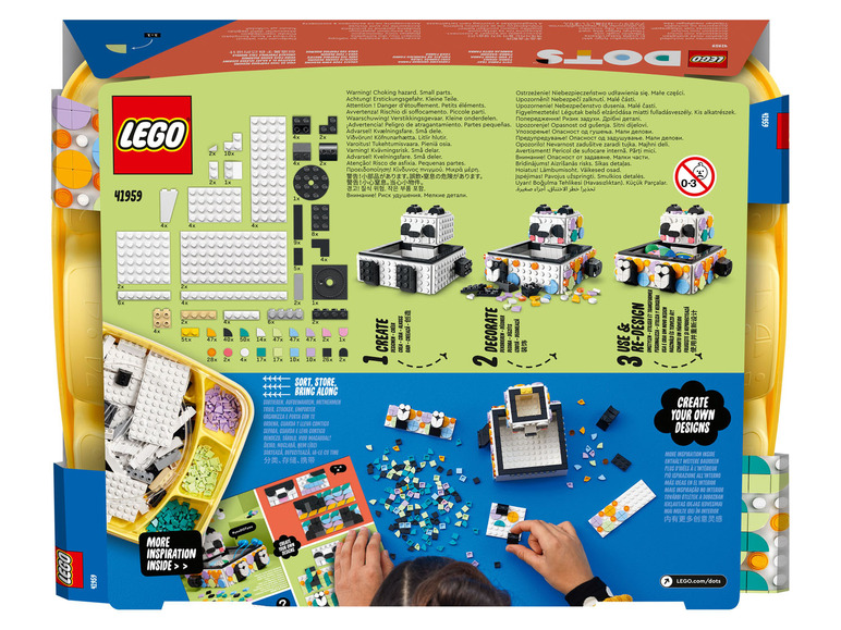 Gehe zu Vollbildansicht: LEGO® DOTs 41959 »Panda Ablageschale« - Bild 6