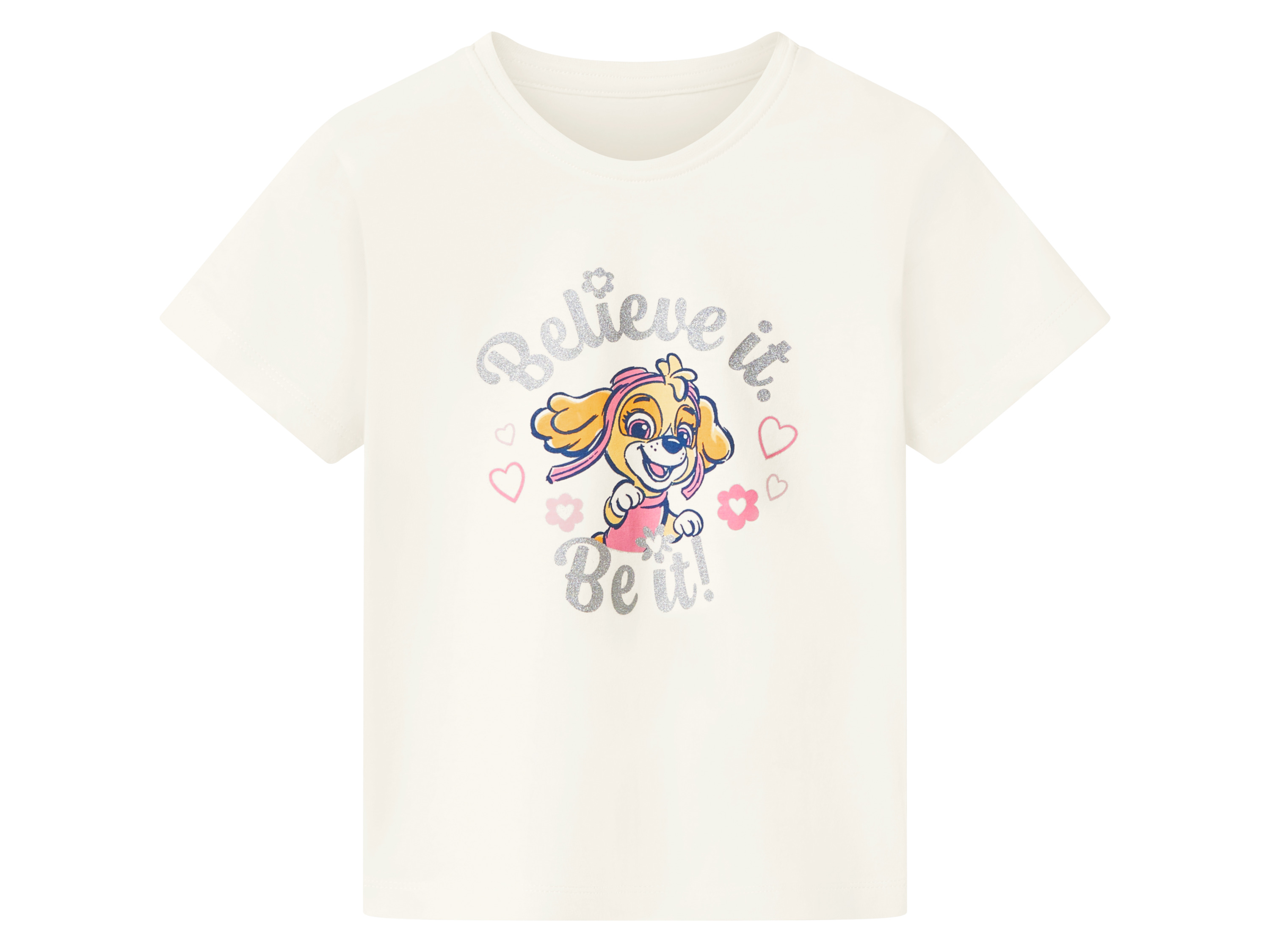 Kleinkinder T-Shirts »Paw Patrol«, 2 Stück (weiß/mint, 122/128) – Bild 3 von 4