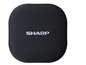 Ein schwarzer Sharp Bluetooth-Lautsprecher.