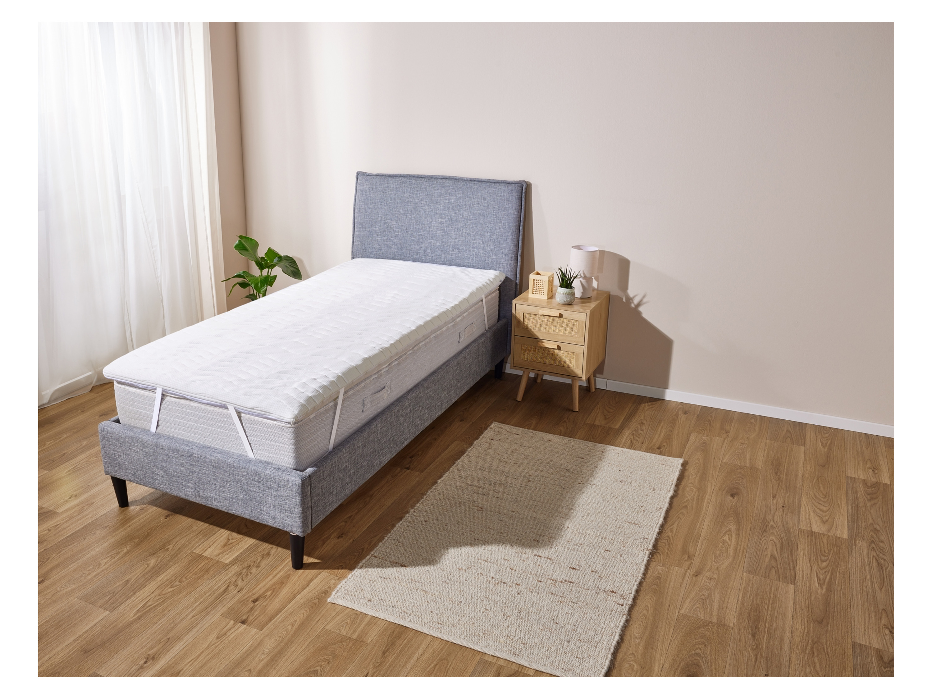 Thumbnail - LIVARNO home Matratzen-Topper, maschinenwaschbar, 90 x 200 cm""