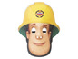 Eine Fireman Sam Maske mit einem gelben Helm.