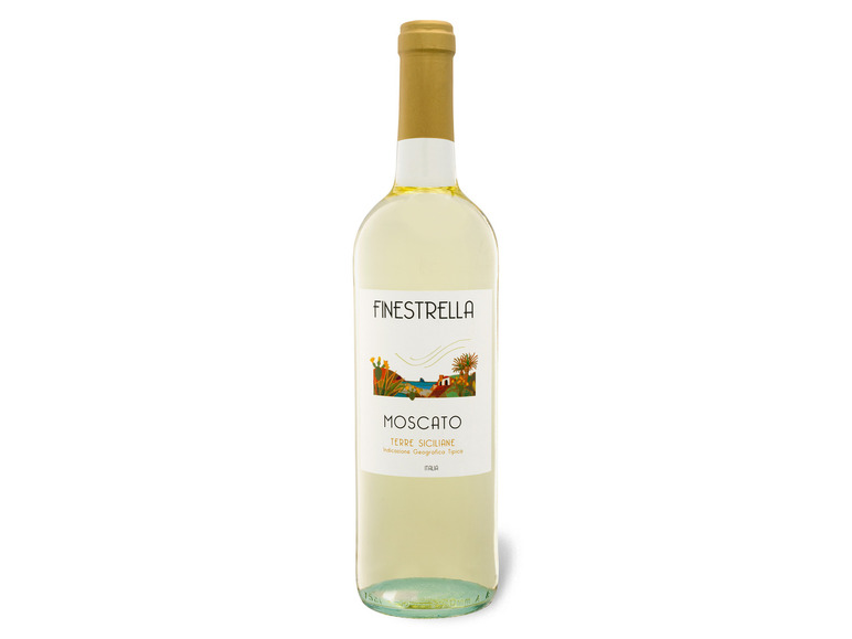 Gehe zu Vollbildansicht: Finestrella Moscato Terre Siciliane IGT trocken, Weißwein 2021 - Bild 1