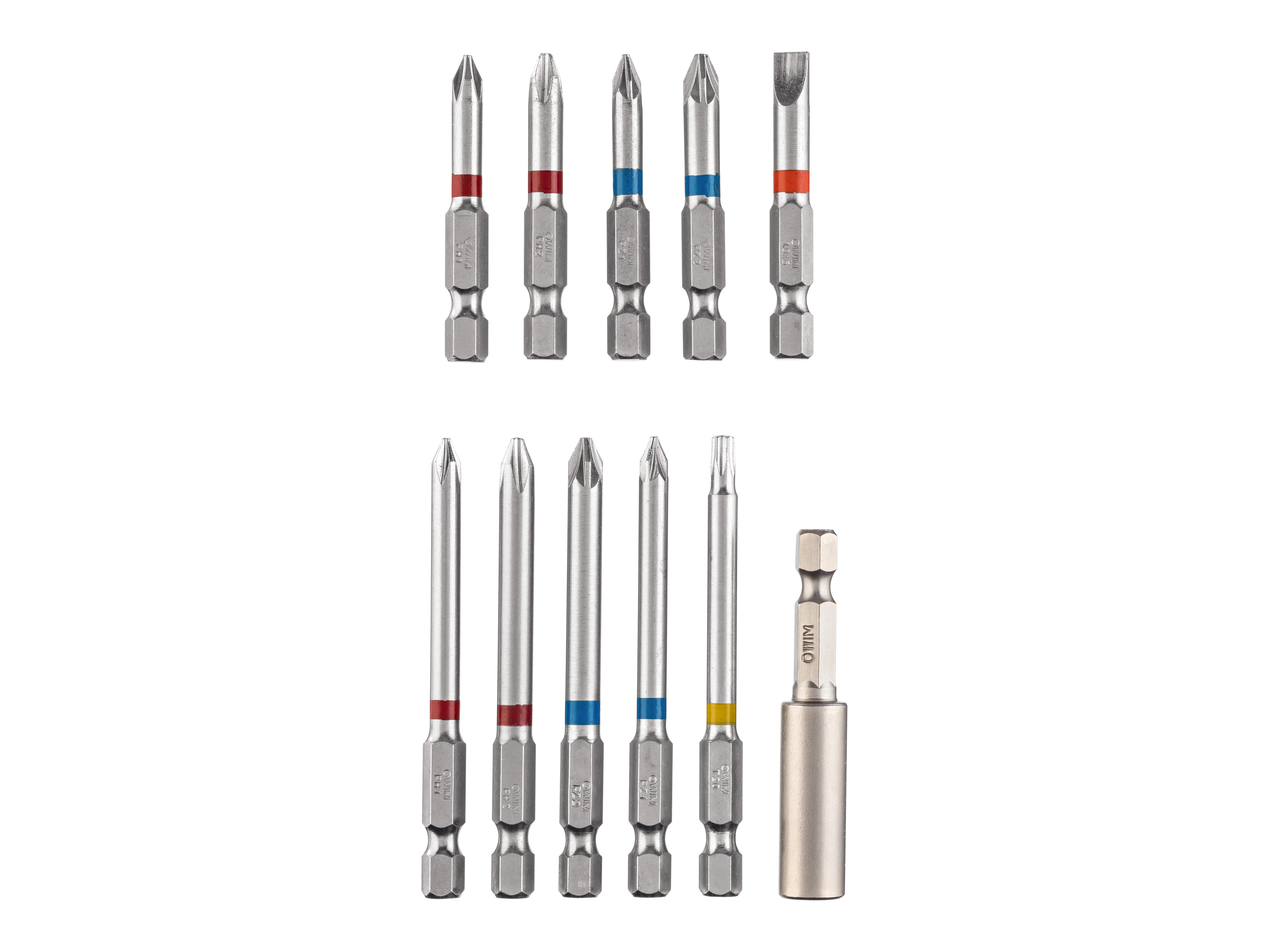 PARKSIDE® Bohrer-Sets  / Bit-Set PBS 11 B2 (Bit-Set 11tlg.)““ | 5x Bits 6,3 mm 1/4 Länge 75 mm““