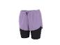 Damen-Sportshorts mit Innenleggings, lavendelfarben