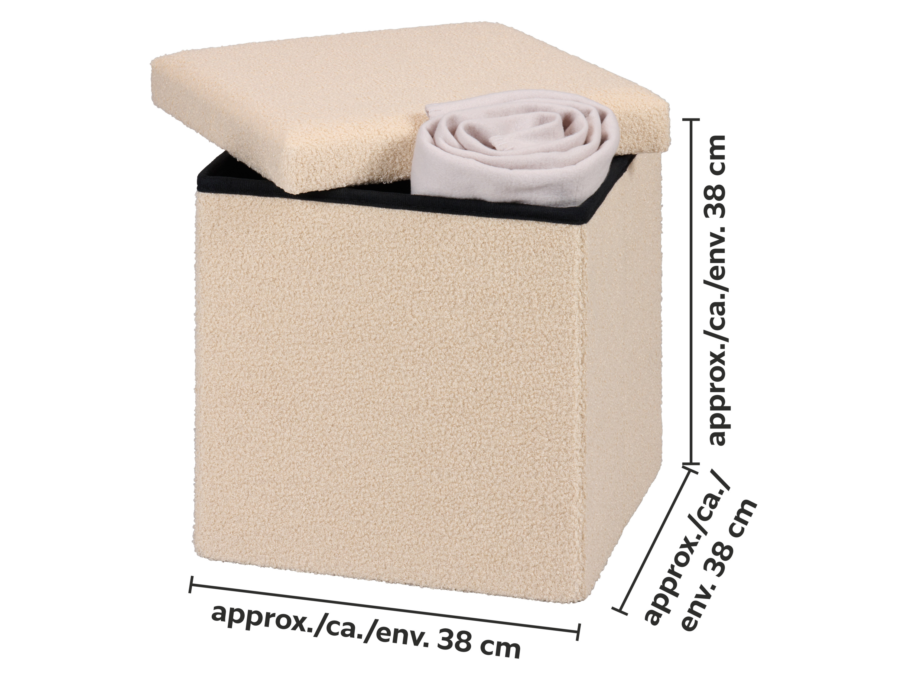 Thumbnail - LIVARNO® Sitzhocker klappbar (Beige)
