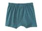 Türkisblaue Baumwoll-Boxershorts für Herren mit elastischem Bund.