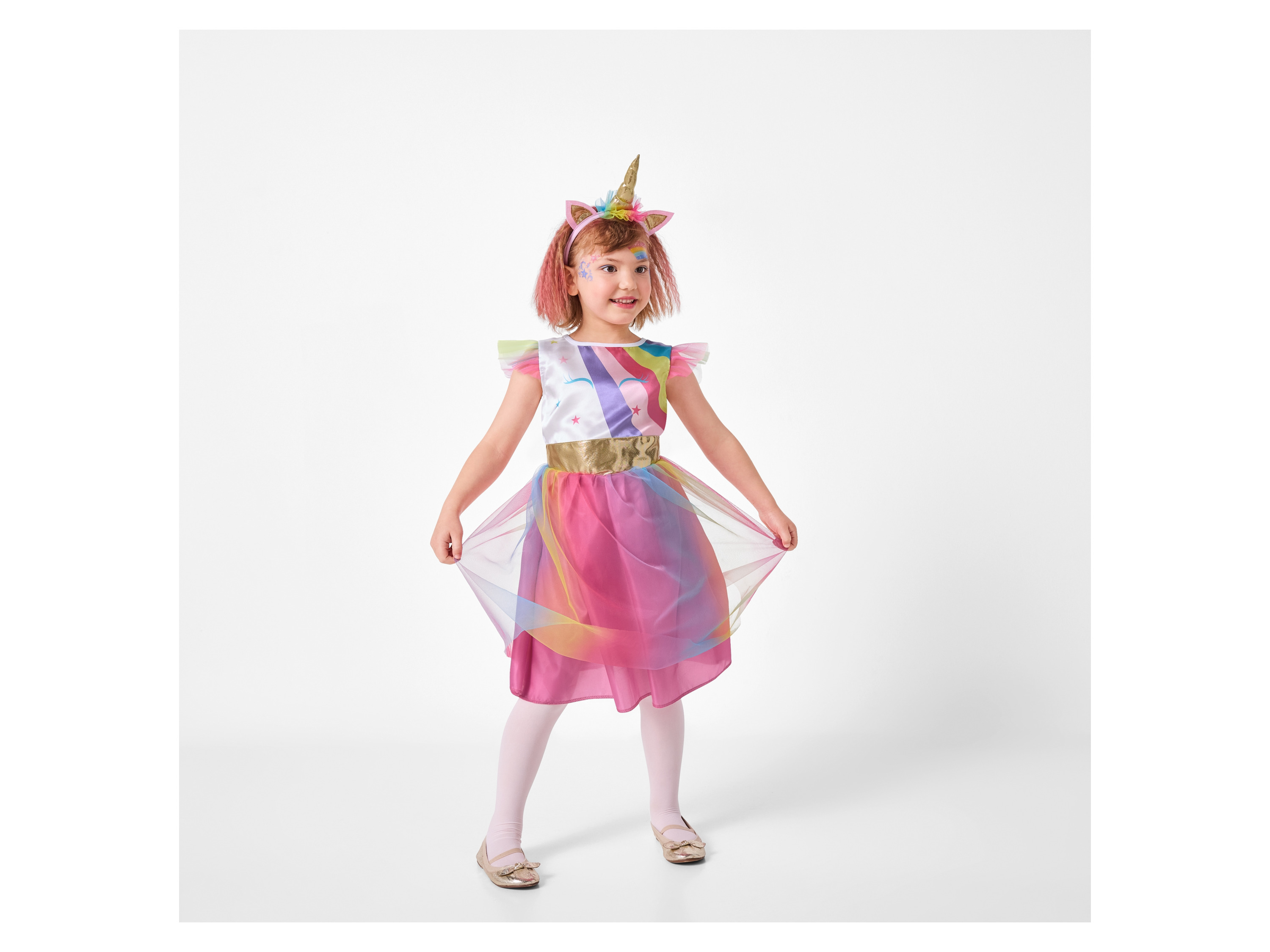 Kleinkinder Kinder Mädchen Kostüm Karneval (Einhorn, 134/140) – Bild 2 von 4