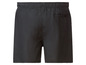 Schwarze Badehose mit elastischem Bund.