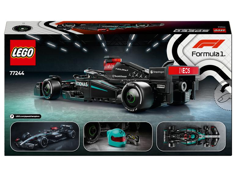 LEGO Speed Champions Mercedes-AMG F1 W14 E Performance Auto-Set mit Helm.