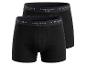 Zwei schwarze Herren-Boxershorts mit Markenbund