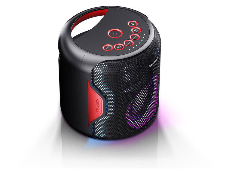 Gehe zu Vollbildansicht: Sharp »PS-919« Bluetooth Lautsprecher mit Disco Lichter - Bild 2
