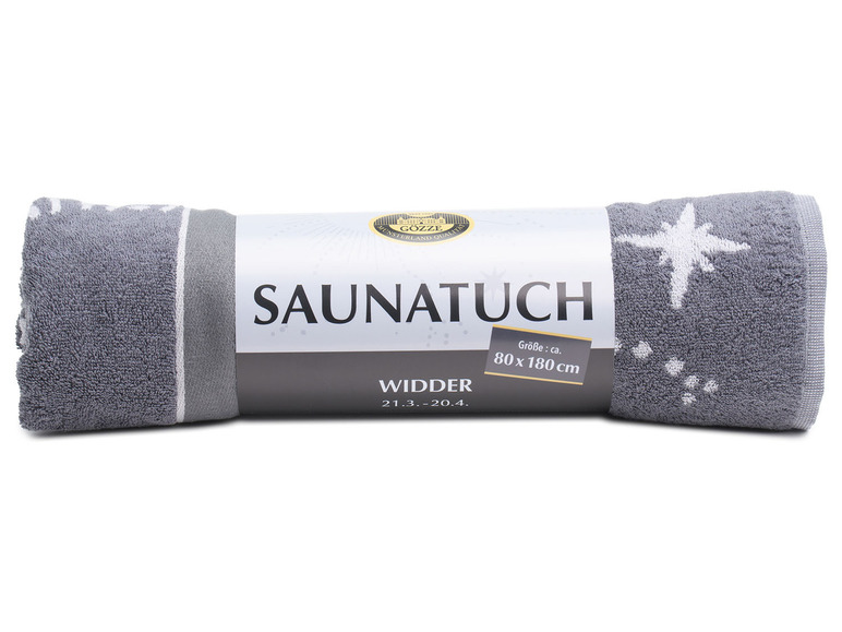 Gehe zu Vollbildansicht: Gözze Saunatuch »Sternzeichen«, reine Baumwolle, 80 x 180 cm - Bild 20