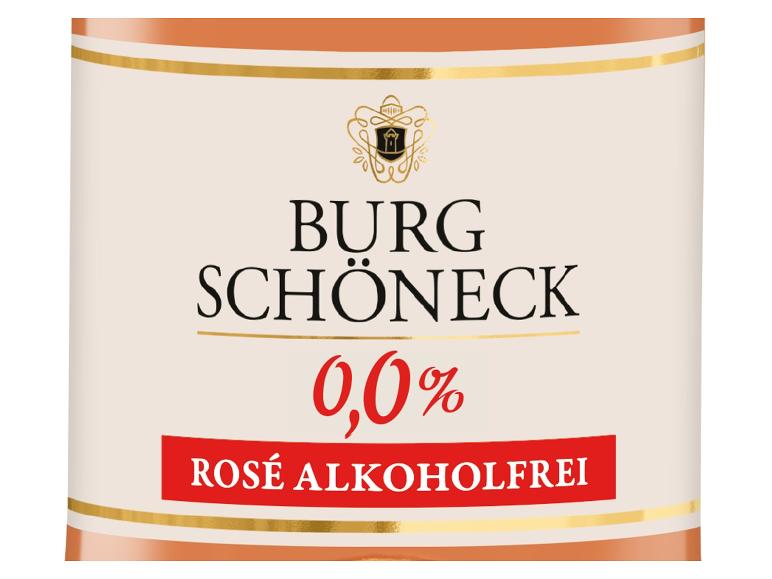 Burg Schöneck 0,0% Rosé Alkoholfrei Weinflaschenetikett
