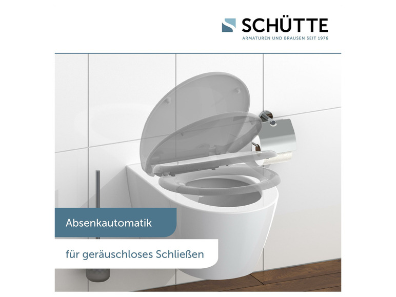Gehe zu Vollbildansicht: Schütte WC Sitz Duroplast, mit Absenkautomatik und Schnellverschluss - Bild 21