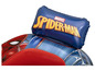 Ein aufblasbarer Stuhl mit einem Spider-Man Design von Marvel.