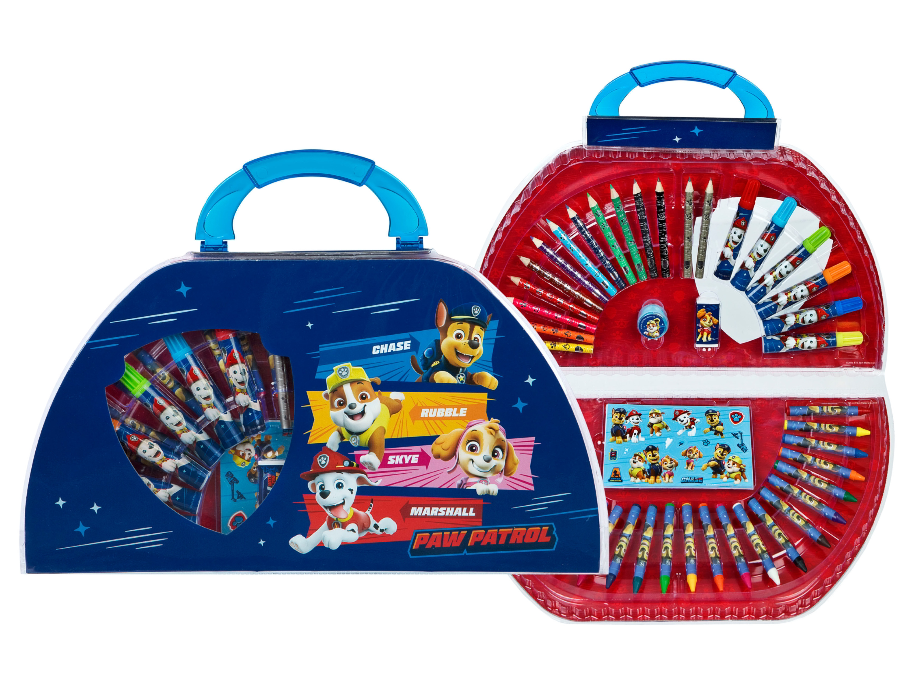 UNDERCOVER Malkoffer, 51-teilig, 5-fach sortiert (Paw patrol)