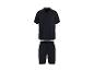 Schwarzes Herren-Set aus Shorts und Kurzarmhemd