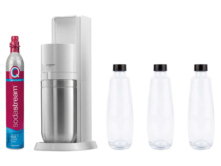 Gehe zu Vollbildansicht: SodaStream Wassersprudler »DUO«, weiß inklusive 3 Ersatzflaschen - Bild 1