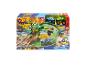 Monster-Truck-Spielset mit Drachen, zwei Monster-Trucks und einem Schienensystem.