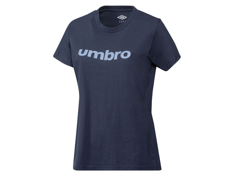 Ein dunkelblaues Umbro T-Shirt für Damen.