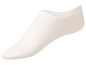 Ein Paar weiße Socken ohne Ferse.