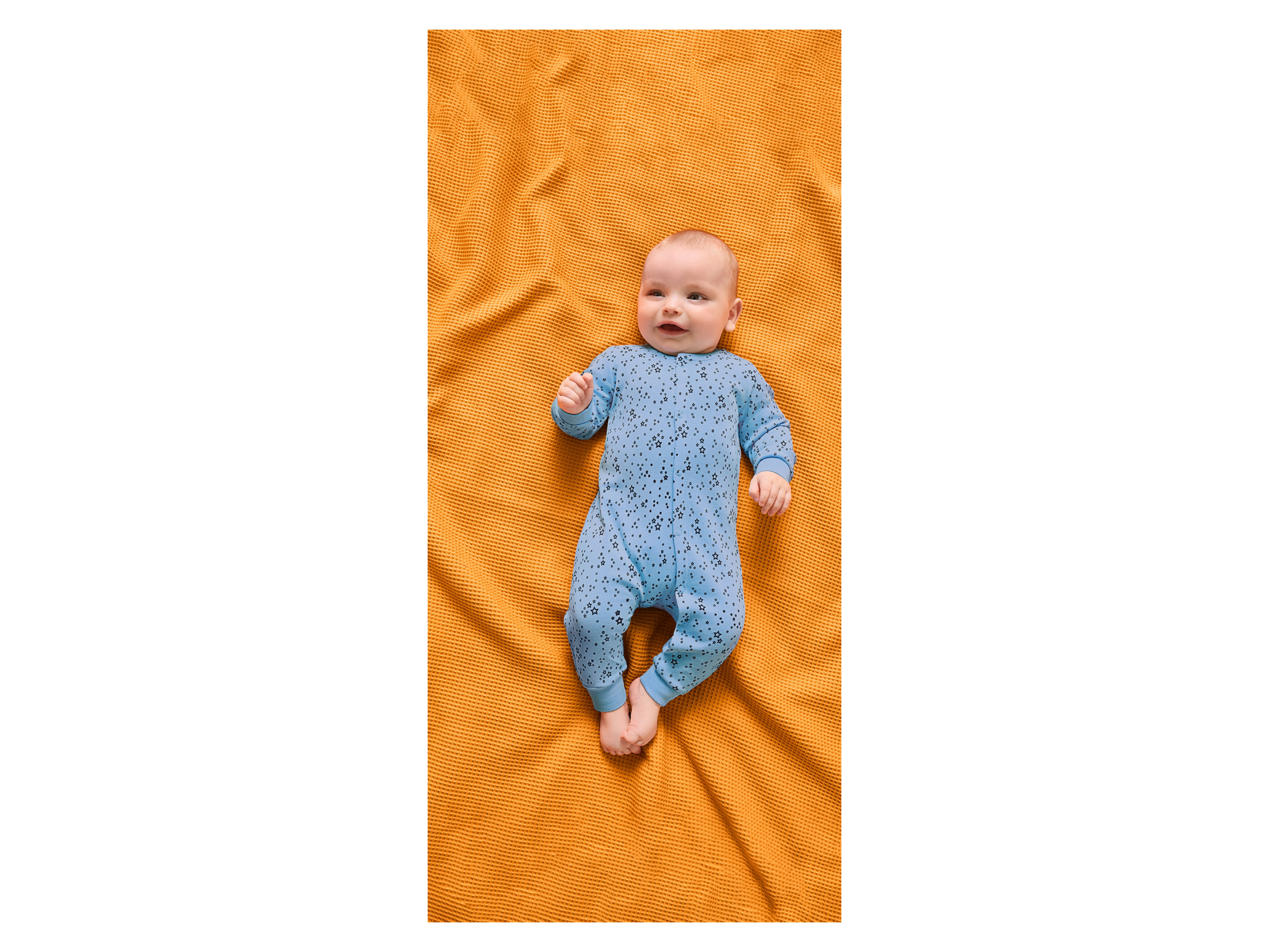 Thumbnail - lupilu® Baby Schlafoverall, 2 Stück (navy/blau, 86/92)