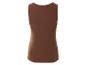 Ein braunes, geripptes Tanktop.