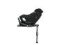 Schwarzer Babyautositz mit Isofix-Basis und Stützfuß