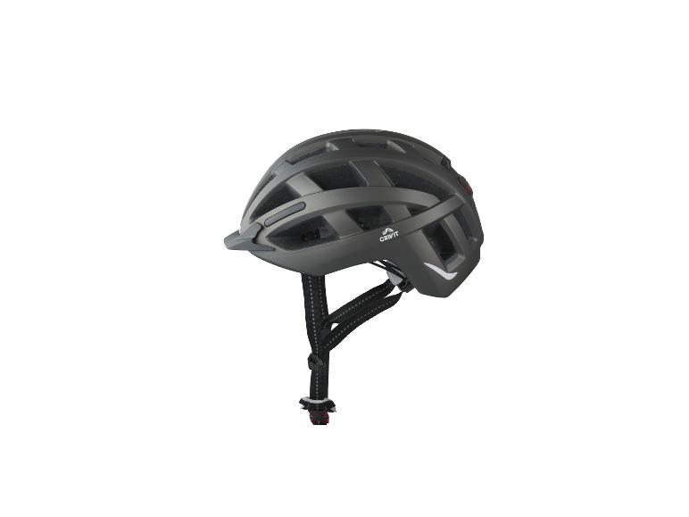 Dunkelgrauer Crivit Fahrradhelm.