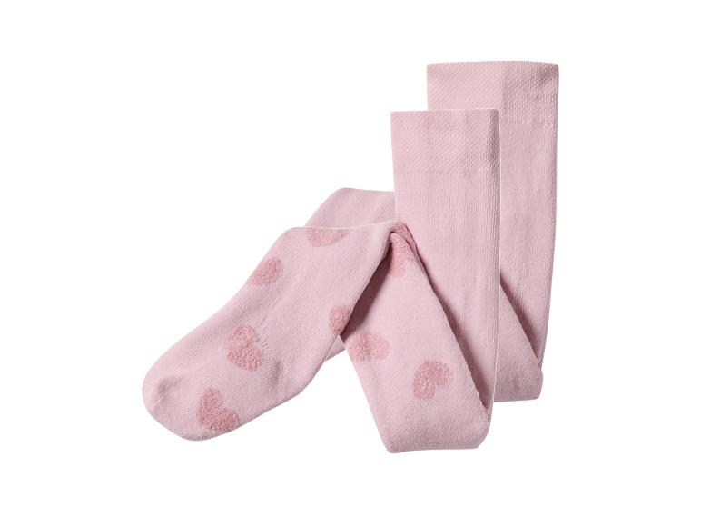 Rosa Kinderstrumpfhose mit Herzen